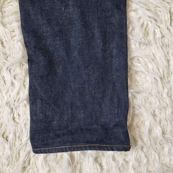 Gustin 116699 USA Raw Denim Button Fly Jeans Slim Fit Size 36 - Picture 16 of 16